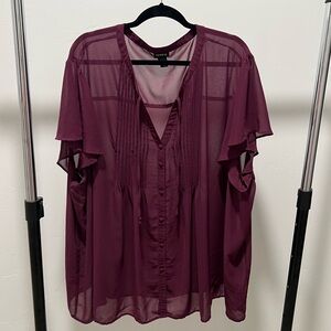Torrid Size 5, Sheer Blouse.
